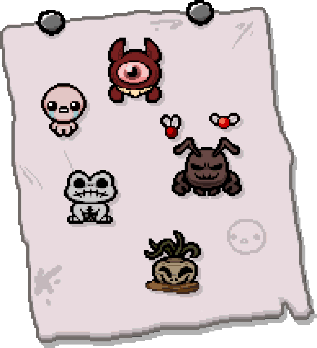 Darkercape's tweet photo. Wow, a double whammy?! #undertale #tboi #pixelart https://t.co/lPfRKsCAX6