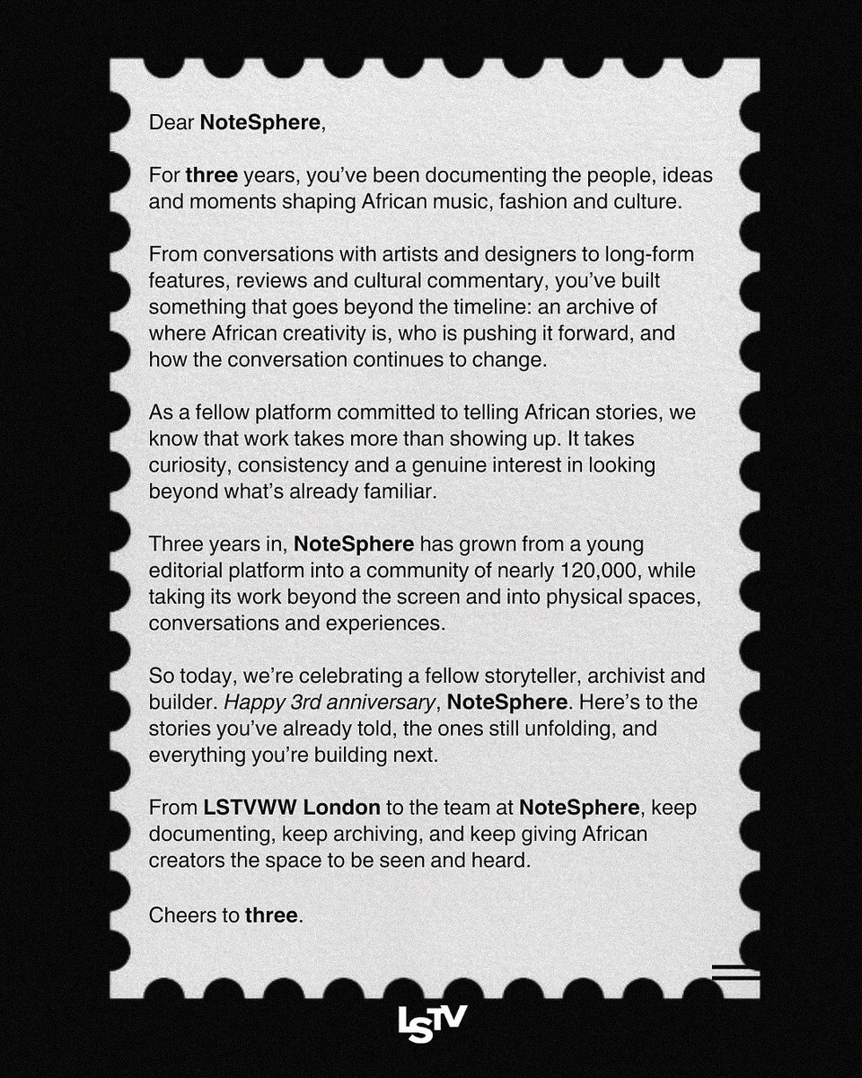 lstvww's tweet photo. Letter to @NoteSphere 

Cheers 🥂 to 3! https://t.co/Kr7xph8RQT