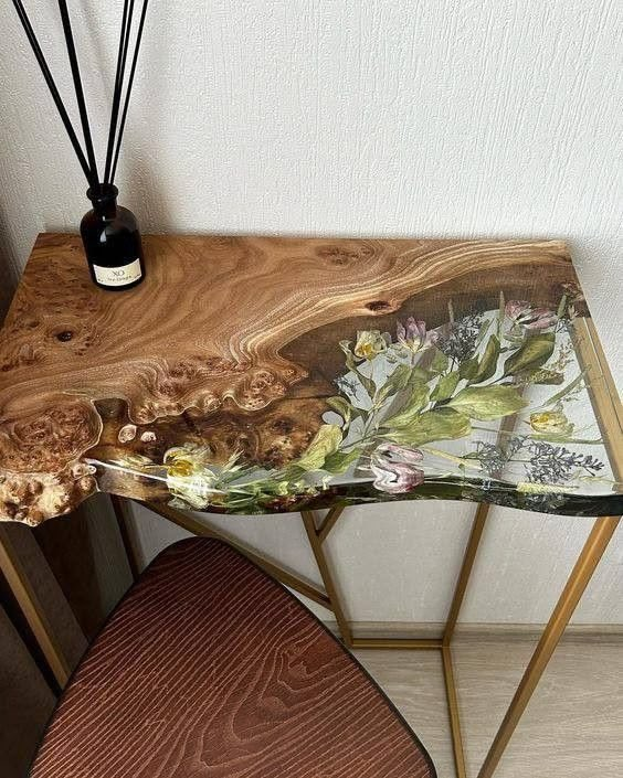 calmlivng's tweet photo. dried flowers floral epoxy table 🍂 https://t.co/ItOvxYlxdD