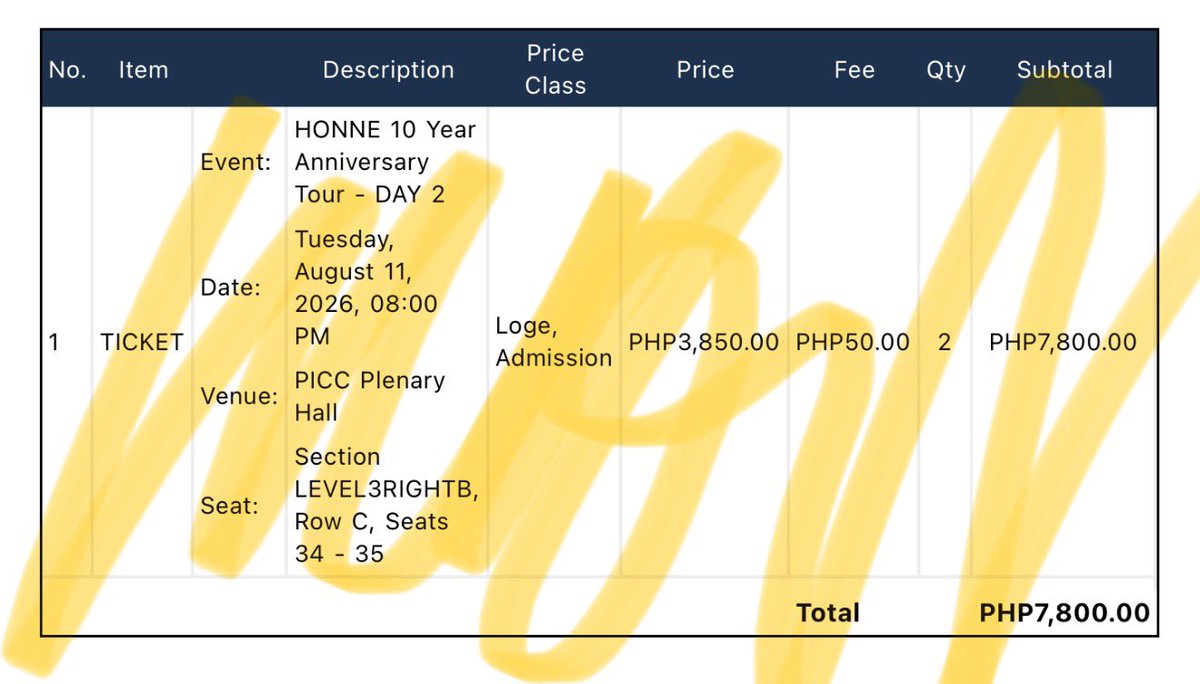 tinaaaaaaaaa's tweet photo. FOR SALE
Lfs / wtb

(1) ticket for Day 1 (TODAY)
(2) tickets for Day 2 (TOMORROW)

Rfs: weather conditions (will be travelling pa from Baguio) 🥺🥺

#10YearsOfHONNE #HONNE10YearsTourManila
🗓️  August 10, 11 2026
📍 PICC Plenary Hall https://t.co/WqKfOG3rqj