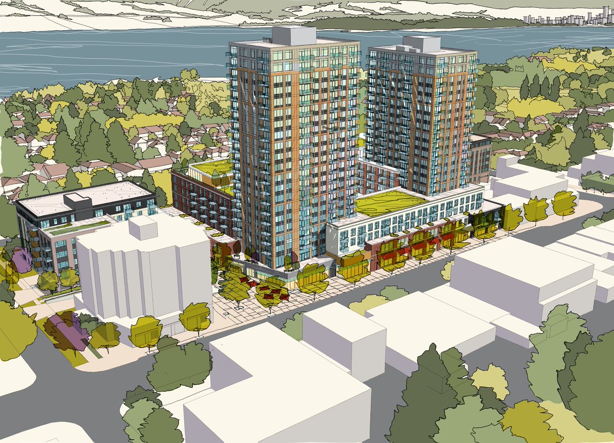 City_Duo's tweet photo. There's been a significant revision to the plans for the West Point Grey Safeway moderate income rental building. Instead of two towers, at 19 & 21 floors, its recently filed development application reveals there's now three "towers" at 21, 7, & 6 floors #Vancouver #VanRe #VanCre https://t.co/qS1lZHHpQS