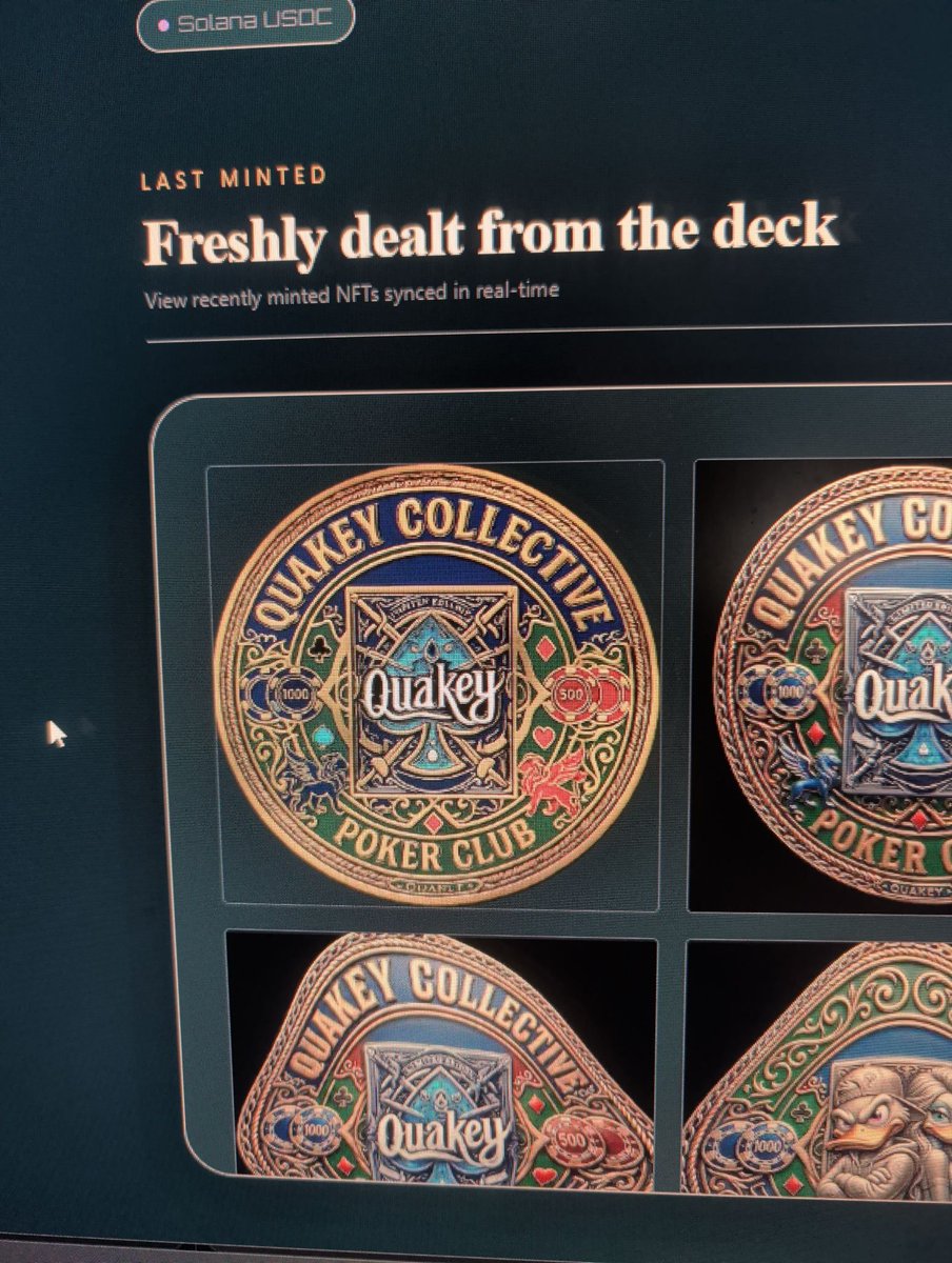 LordGalaban's tweet photo. Sitting in Poisonous Mint space, We had to hold @HunterHuds19456 hand. Transfer funds a couple of times but we got him a mint and BOOM!!!!! Gold Tier comes flying out to greet a person who truly is itching for a good poker game. Can't wait to see him on the felt. We also gave away a Silver Tier to anyone Minting 5 Poisonous in the space and @WicketSpace grabbed himself a handful and a poker spit with QCPC as well. @poisonouspinups @QUAKEYOFFICIALX @JHinesSr