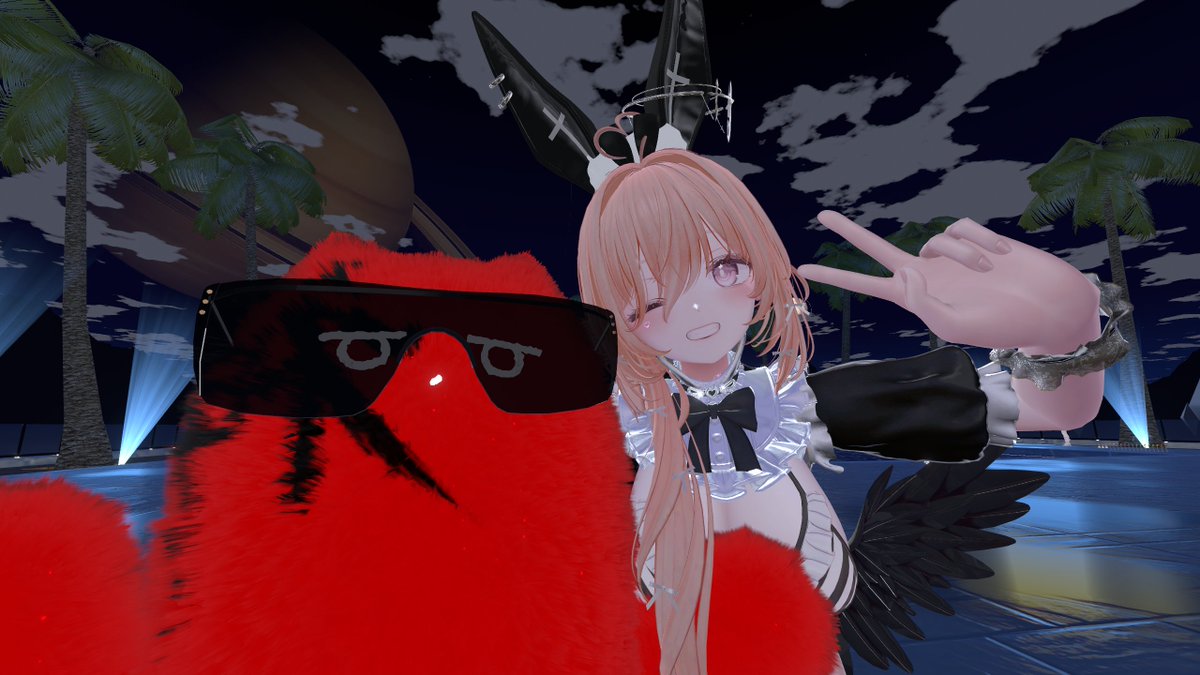 noP3498lja55596's tweet photo. #VRC_NBB
今回も参加させていただきました！フレンドと行きましたがみんな魚でしたw自分はルーレットで当たって撫でられてきました!魚でもとても楽しかったですありがとうございました!!また行きたい!!!!! https://t.co/0ELag11tgV