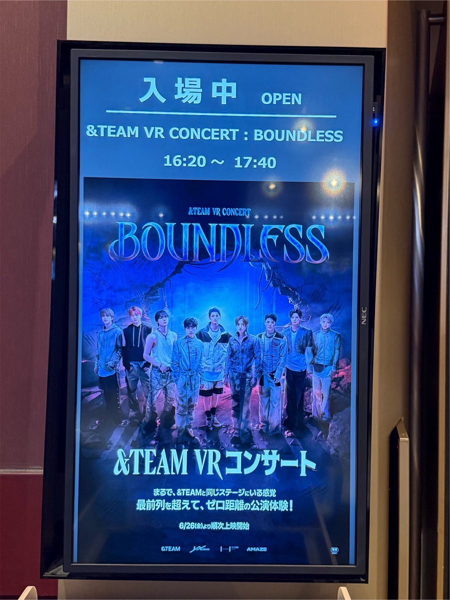 NRp415509's tweet photo. #andTEAMとLUNÉだけの世界

すぐそこに&amp;TEAMのメンバーがいて､曲の世界観に入り込むことが出来ました♡ https://t.co/TMTcWUdTca