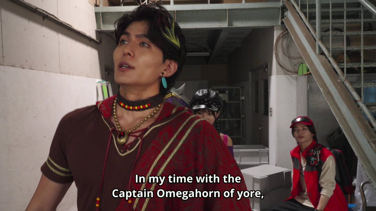 SentaiFiveDX's tweet photo. Why Enkaku took a human form

#Omegahorn #ProjectRED https://t.co/e7QvdeP7Ez