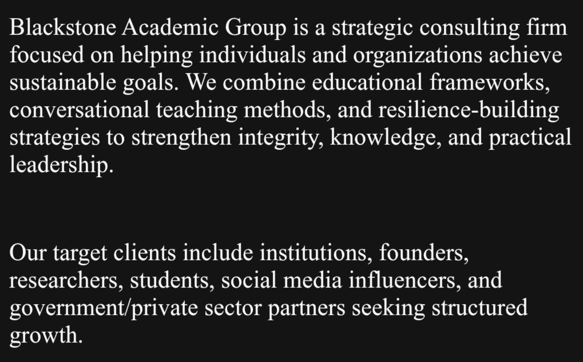 BAGP_archED's tweet photo. What is Blackstone Academics? https://t.co/wlBERsY1yI