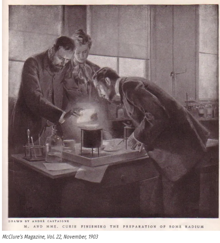 andreas_nigbur's tweet photo. The Marvels of Radium
The Marvels of radium by Garrett P. Serviss. Republished from Collier's: The National Weekly. April 11, 1903. Volume 31, Issue 2, Page 14.

💥This being so, let us examine a little more the properties of radium. We have noted Monsieur Curie’s recent announcement about its giving off heat. It gives off light also. Pure radium shines in the dark, although it is not hot like a flame. But, most wonderful of all, it constantly projects into space around it streams of invisible corpuscles, smaller than atoms, with a velocity as great as a hundred thousand miles per second!
The full article is here
👇
https://t.co/UIorWt2D9k

p/s
💥Garrett P. Serviss published "The Marvels of Radium" in Collier’s: The National Weekly, Vol. 31, No. 2, on April 11, 1903. The prominent American astronomer and science writer explored the sensational early-20th-century fascination with radium, capturing public wonder over its mysterious radioactive properties shortly after its discovery by Pierre and Marie Curie.Historical Context of the ArticlePeriod fascination:
McClure's Magazin,
👇
https://t.co/kpt6eVCu9U
