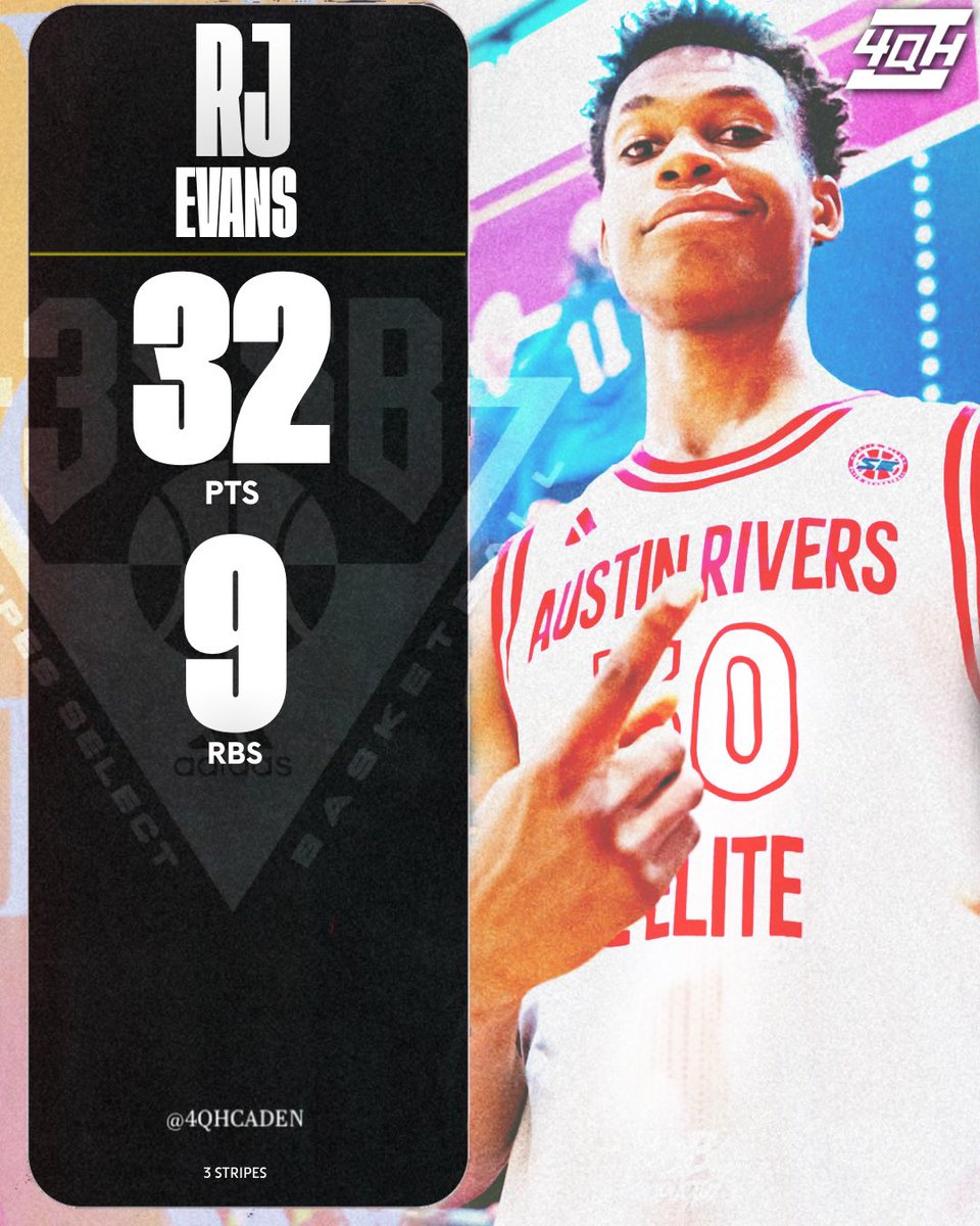 4qhcaden's tweet photo. Austin Rivers SE Elite RJ Evans
(N/A): 32 PTS, 9 REB
@SE_Elite_3SSB @3SSBCircuit https://t.co/1S9MDjnZf3
