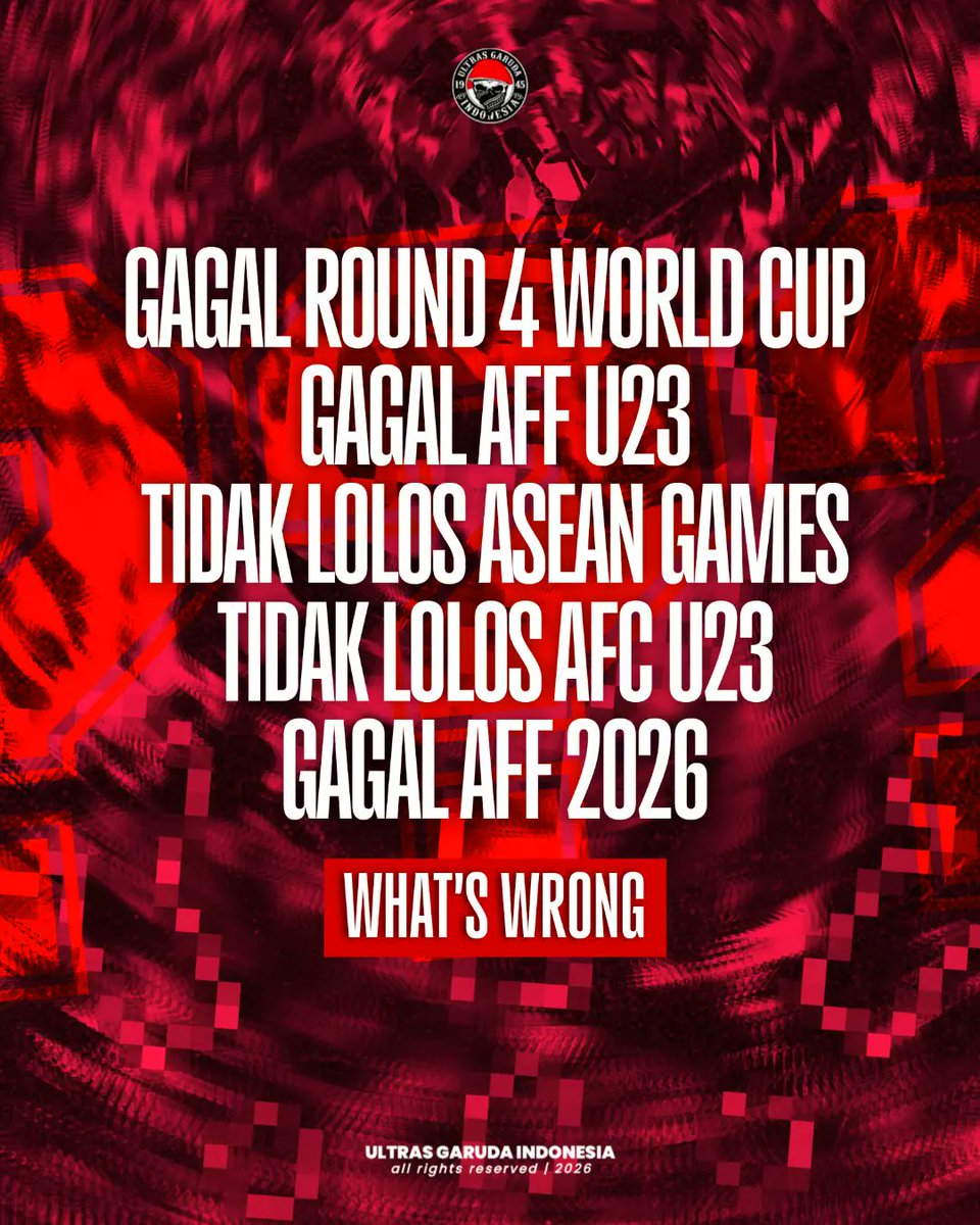 InfosuporterID's tweet photo. Ultra Garuda Bersuara 

Dikutip dari laman Instagram ultrasgarudaofficial

Mau sampai kapan Evaluasi @erickthohir @pssi ???

Pondasi @timnasindonesia yang sudah lama terbangun harus nya bisa dipertahankan bukan menata dari awal terus.

Jangankan untuk bersaing di asia, Asean pun kalian nyata nya tak mampu.

Ambisi pribadi mu yang terlalu besar, hingga berulang menghasilkan kegagalan.

Lekas bangkit @timnasindonesia, kami bersama mu.

SALAM SATU BANGSA