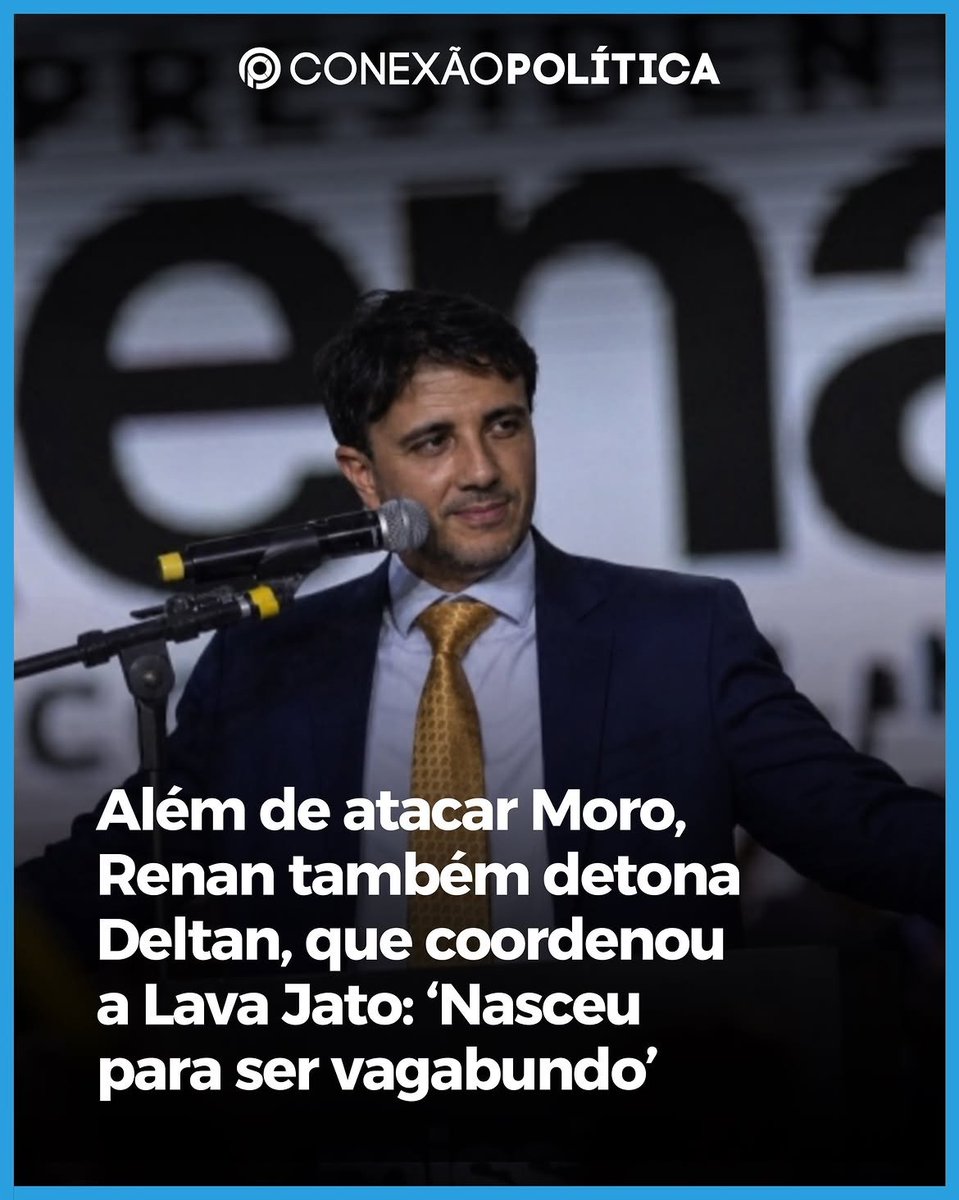 MachadoDarlon's tweet photo. 🤢🤮 O candidato do Missão à Presidência, Renan Santos, chamou o candidato ao governo do Paraná Sergio Moro (PL) de “rato” durante um congresso do partido em Curitiba (PR), no sábado (8). “Agora, o político e homem público é um rato, um fraco, um derrotado”, afirmou Renan em discurso no evento. “O Moro passou pelo mesmo drama que a gente. Ele viveu a destruição do petismo, não apenas diante dos olhos dele, mas nas mãos dele”, declarou. Segundo Renan, o erro de Moro foi se aliar ao ex-presidente Jair Bolsonaro (PL). Moro foi titular da 13ª Vara Federal de Curitiba durante a Lava Jato e condenou o então ex-presidente Luiz Inácio Lula da Silva (PT) à prisão. Deixou o cargo em 2018 para assumir o Ministério da Justiça no primeiro governo de Bolsonaro, e hoje disputa o governo do Paraná pelo PL. Durante o mesmo evento, Renan também criticou o candidato ao Senado Deltan Dallagnol (Novo-PR), ex-coordenador da força-tarefa da Lava Jato em Curitiba. Chamou-o de “outro roedor” e afirmou que ele “nasceu para ser vagabundo”. Dallagnol coordenou a força-tarefa da Lava Jato até 2020 e foi eleito deputado federal pelo Paraná em 2022, mandato posteriormente cassado pelo TSE (Tribunal Superior Eleitoral) em maio de 2023. Filiado ao Novo, disputa uma vaga ao Senado nas eleições deste ano.