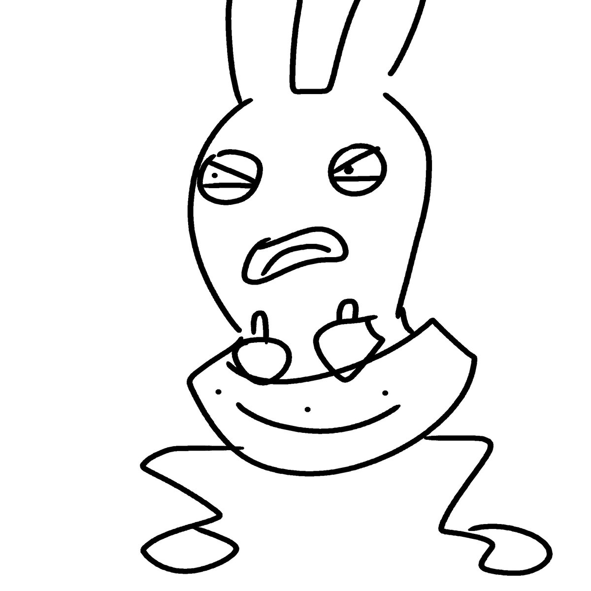 RabbidoInvaser's tweet photo. Rayman Raving Rabbids 4 prototype but draw from memory https://t.co/CFVYVN0aFT