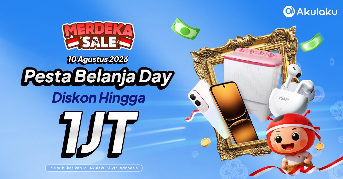 akulakuID's tweet photo. Merdeka dompetnya🤑
Merdeka belanjanya🛒

Klik link ini https://t.co/gjfVlXsSQJ belanja kebutuhan elektronik hingga gadget DISIKON HINGGA 1JT📺📱

  #AkulakuIndonesia #HidupLebihBaik #BebasBelanjaSepuasnya #BigSaleAkulaku #MerdekaSale #PestaBelanjaDay https://t.co/WMzfvzAXAk