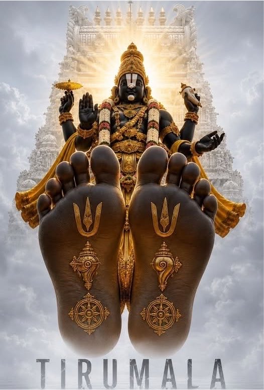 yajnshri's tweet photo. Touch the divine feet of Bhagwan Venkteshwara and receive blessings. https://t.co/wfkTPg0BPj
