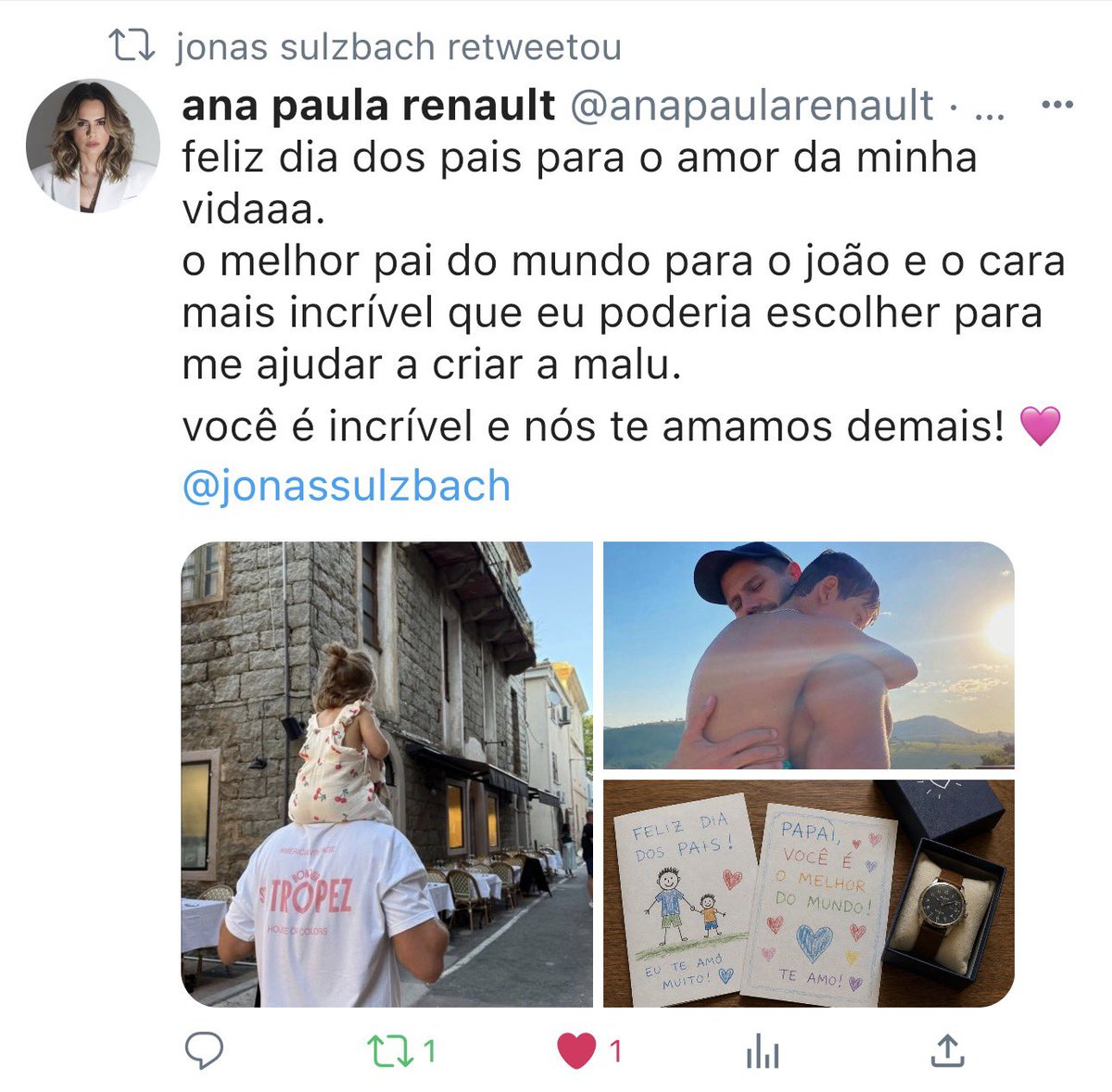 sinojoana's tweet photo. au twitter #joana :: dia dos pais. https://t.co/v5Na0ymPQc