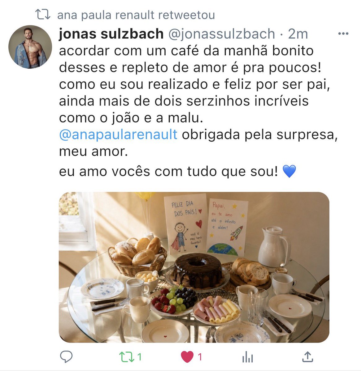 sinojoana's tweet photo. au twitter #joana :: dia dos pais. https://t.co/v5Na0ymPQc