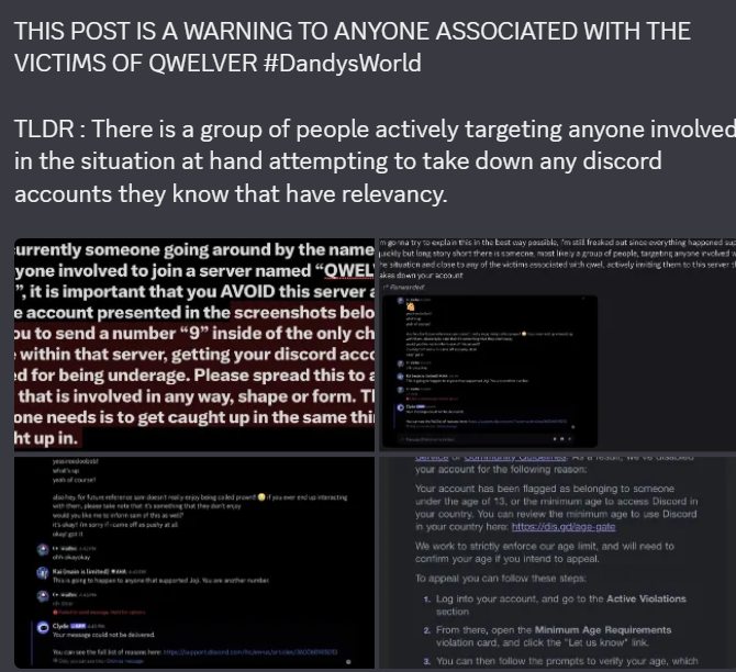 TempoTroubleDW's tweet photo. dude the dandy's world situation has gotten so bad there is a whole ass civil war going on https://t.co/JUgiXa1qTL