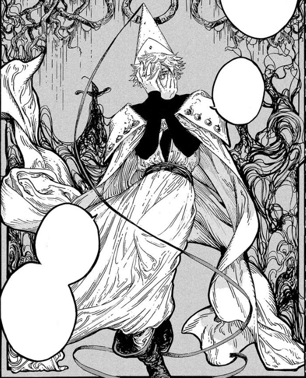 rnallow's tweet photo. #whaspoilers
i was rereading chapter 40 and noticed that the same scribbly drawing style in the first panel was also used when coco got hit by the pyreball. i'm betting it will pop up again if/when we get another qifrey breakdown https://t.co/bH7DsTIViR
