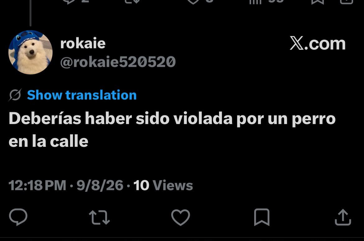 lenistheanswer's tweet photo. @perrococoo ES VERDAD a mi una me dijo que ojalá un perro me viole o algo así?? https://t.co/ZoS6ZnSrTy