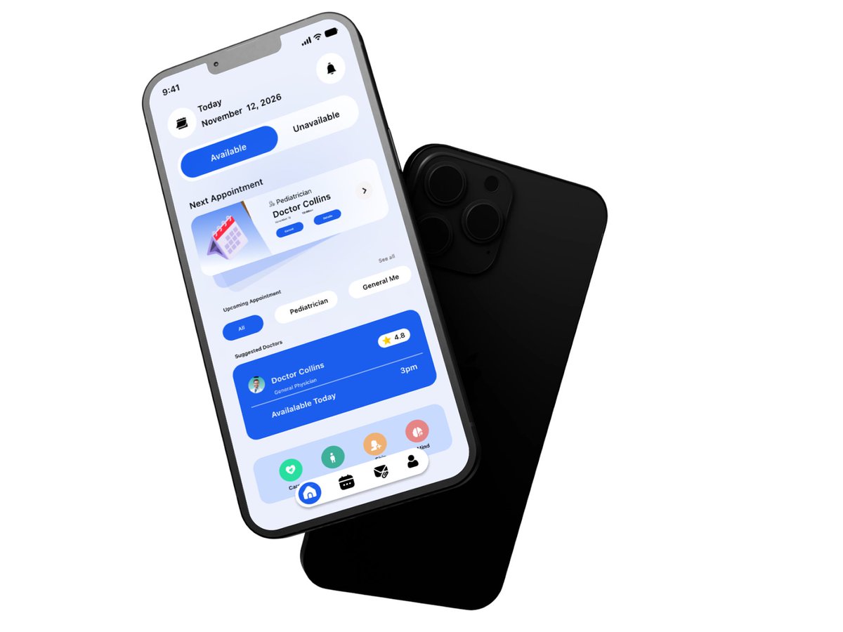 lixuscreative's tweet photo. Fresh Flow 

 #MedTech #DoctorApp #AppointmentApp #CleanUI #MinimalUI #ProductDesign #InterfaceDesign #MobileAppDesign https://t.co/Fy9kl4BOXi