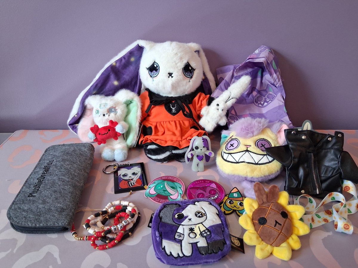 silverdreadfuls's tweet photo. How to describe the overwhelming gratitude &amp; unalloyed happiness that opening these packages inspired? Thank you @PlushieDreadful for being the architects of many of my brightest days in this last year+, I will never be able to fully express how much this means to me ❤️🖤🤍 https://t.co/Q8ppCuJ72x