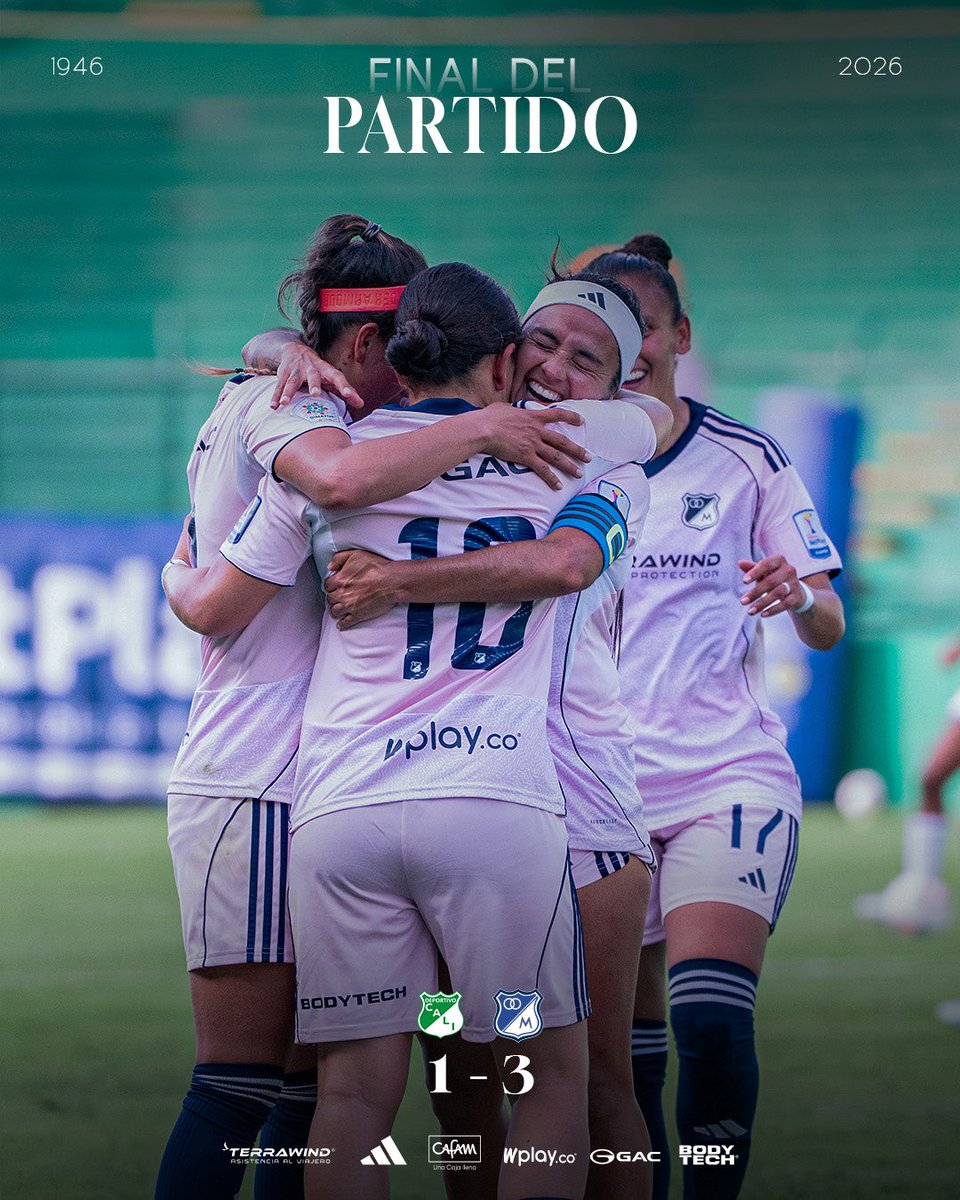 MillosFcFem's tweet photo. ⏱️90' ¡TRES GOLES Y TRES PUNTOS PARA FINALIZAR LA FASE REGULAR! 🔥⚽️💙

¡Ahora, nuestra próxima parada en la Liga serán los cuadrangulares! ¡VAMOS MILLONARIOS! 🦋💙✈️

🟢1-3Ⓜ️|#CALvMFC https://t.co/z7gJHR98pX