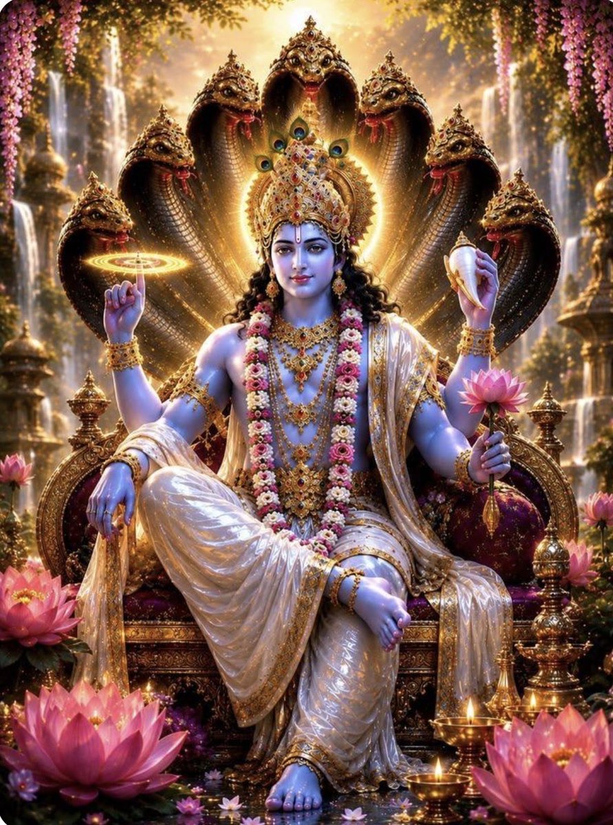 Sunita720951281's tweet photo. यदा यदा हि धर्मस्य ग्लानिर्भवति 
अभ्युत्थानमधर्मस्य तदात्मानं सृजाम्यहम्॥
परित्राणाय साधूनां विनाशाय च दुष्कृताम्।
धर्मसंस्थापनार्थाय सम्भवामि युगे युगे॥
राधे राधे ✍️ https://t.co/HJsSPPl9Hb