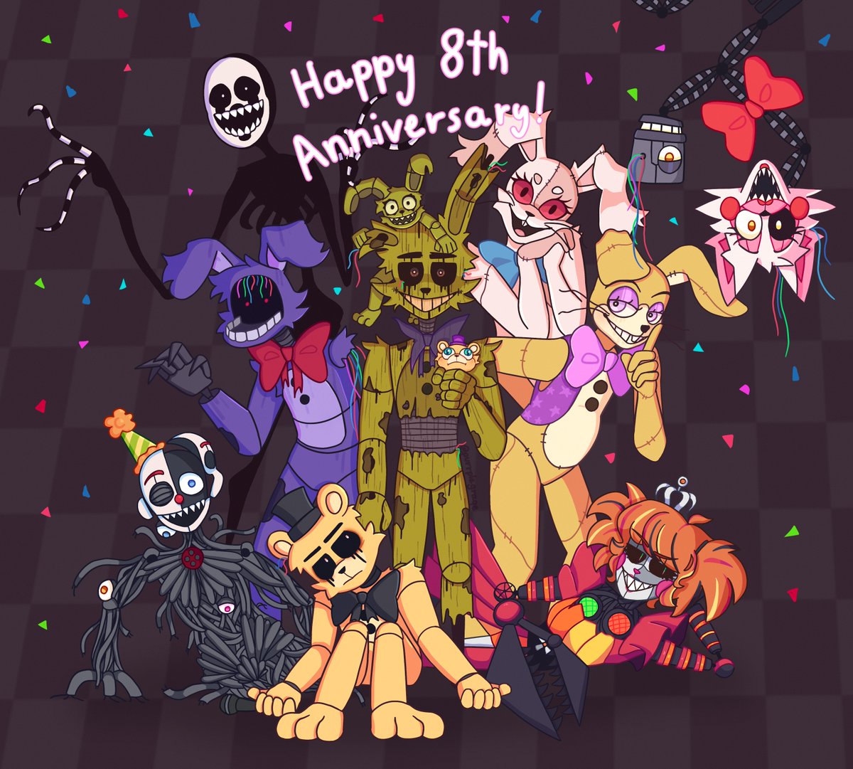 melomii_'s tweet photo. 2026 vs. 2024 vs. 2023 vs. 2022
sorry, he’s not very sexy this year. i’ll make it up to y’all later
#FNAF #springbonnie #springtrap https://t.co/9B1QvGIXPl