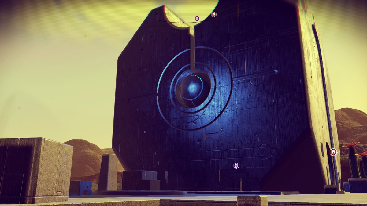 DeekeTweak's tweet photo. The 2016 launch version of No Man's Sky was such a different experience. 

It wasn't perfect, and it lacked a ton of QOL features, but it still delivered a unique vibe and somber tone.

This game's legacy is one for the ages. https://t.co/LWbUBS22jr