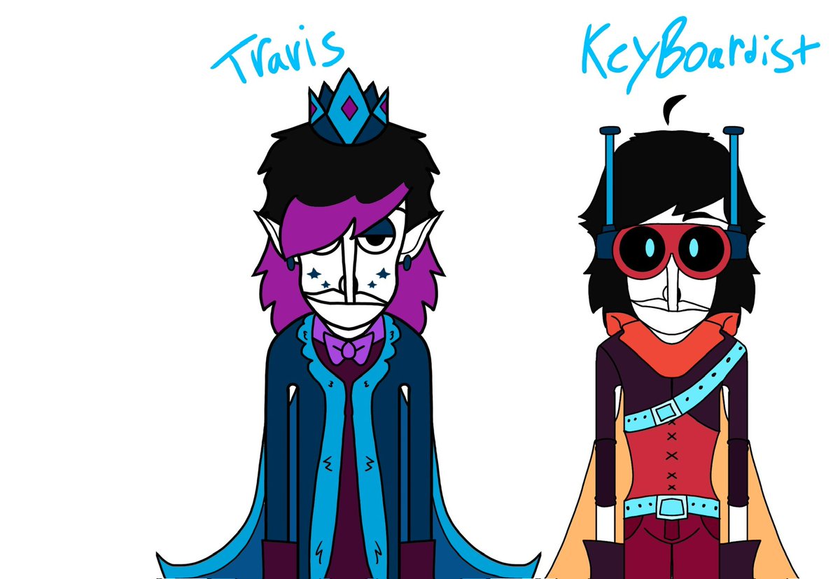 WaterRat330443's tweet photo. Made my own Travis and Kyle (Keyboardist) https://t.co/w94RwT63Bn