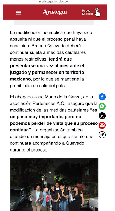eledesmaa's tweet photo. Este señor, @JoseMarioMX, no tiene vergüenza, se acredita méritos que en su literalidad, no tuvo ni tiene en lo absoluto. Todo el trabajo lo hicieron l@s abogad@s del @AccionDH, @CeaJusticia, Red de Abogadas Digna Ochoa, @CPenalITAM @ITAM_mx y Clínica  Jurídica “Minerva Calderón” de la @IBERO_mx.
El brillante y arduo trabajo de estas abogadas y abogados que @RompevientoTV siguió y monitoreó a profundidad, logró el cambio de las Medidas Cautelares, que le permitió a #BrendaQuevedo, finalmente salir de un encierro casi 20 años.

Honor a quien honor merece.