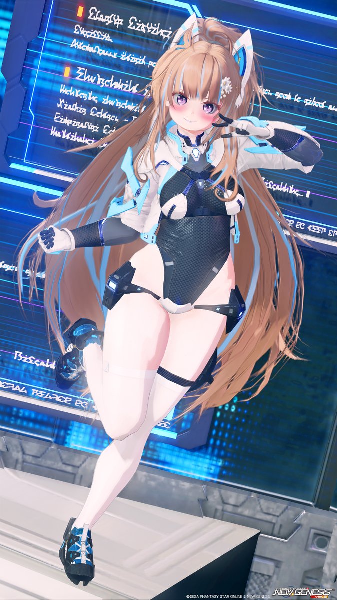 furakenu's tweet photo. おひる🍚🥢だよ🐷💦
今朝の全身差分です📸✨
#PSO2NGS https://t.co/nIyrwgjFiG