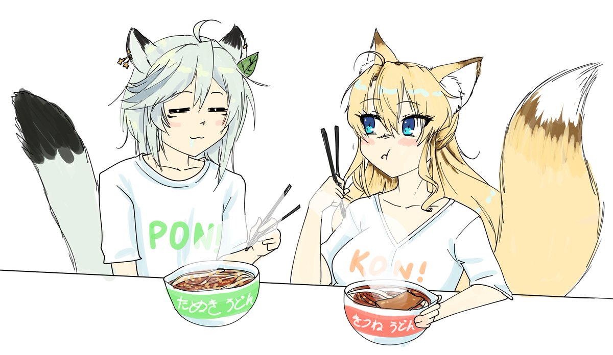 TakakoTakamura's tweet photo. 🦝🦊🍜
#TakamurART #Artsano https://t.co/zs8plP1cKO