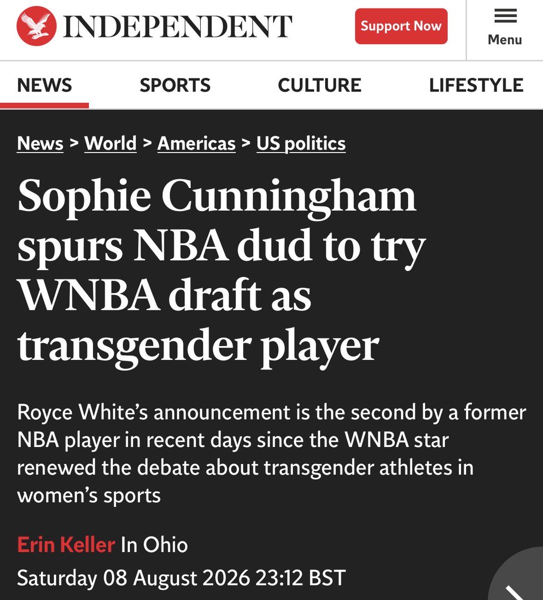 unrealheadline's tweet photo. Erin Keller smears brave trans women who simply wants to play basketball. https://t.co/YtWTAH1V7g