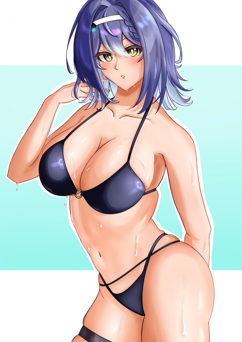 goma_go_ma73's tweet photo. 水着エトラさん
#etra_art #あおぎり高校美術部 https://t.co/9DsdgeD58c
