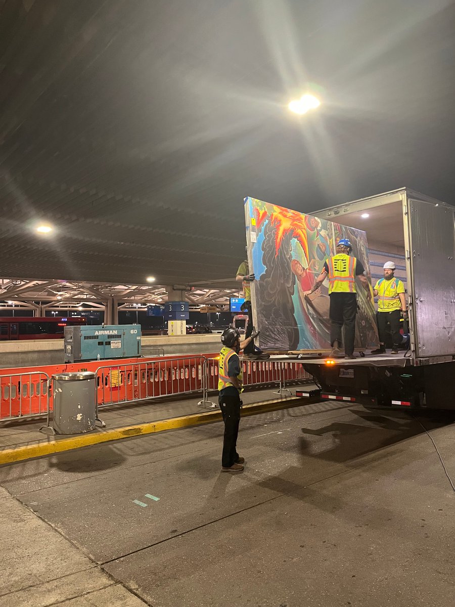 DENAirport's tweet photo. WE'RE GETTING OUR PERSONALITY BACKKK. 🎨😈 

Over the next couple of months, you’ll notice some familiar faces returning to the Great Hall. These exhibits were stored during construction and are now being reinstalled. https://t.co/IkvYTEfRIn