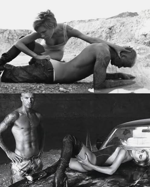 Emmanue09602758's tweet photo. A timeless shot of David and Victoria Beckham for W Magazine, captured by Steven Klein in 2007. https://t.co/FqqQR1y3YT