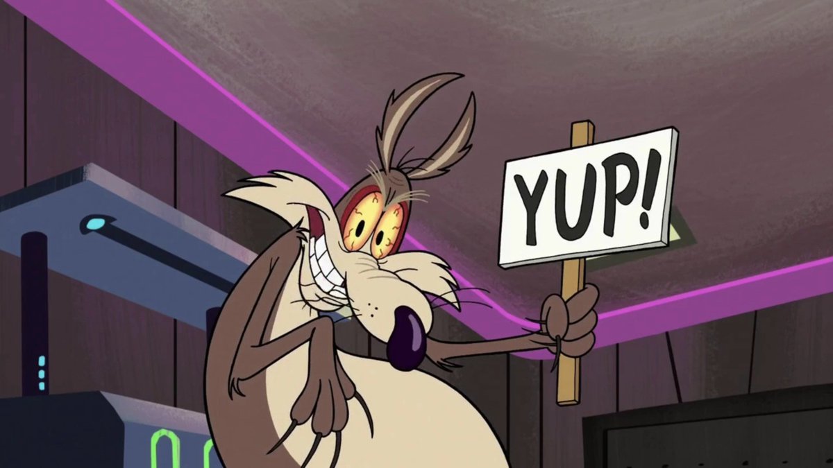 codysoyeah's tweet photo. New Looney Tunes may not have been a great show, but it did gave us some "Wile E stans have won" moments! https://t.co/pePhieksIn