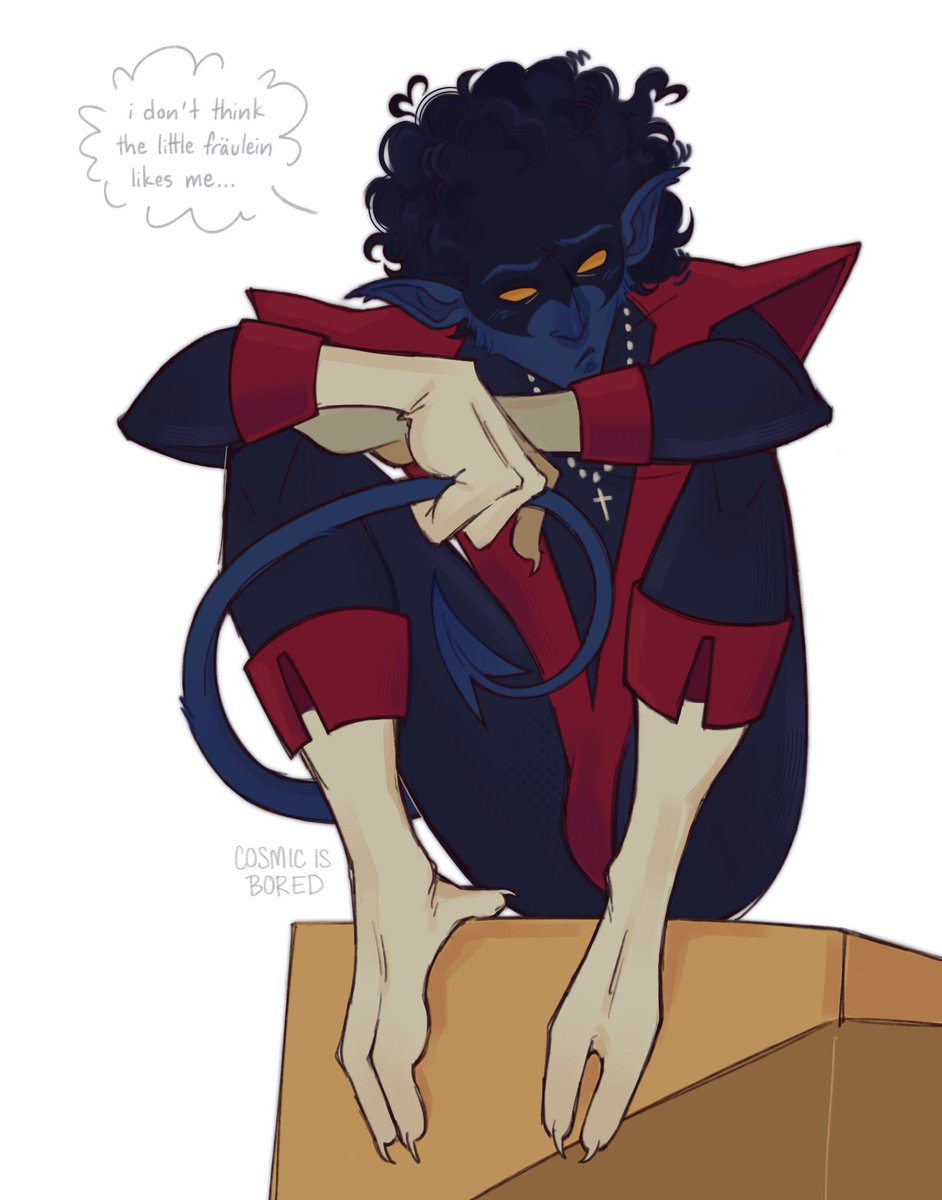cosmicisbored's tweet photo. 2026 redraw hello #xmen #nightcrawler #kurtwagner https://t.co/LksuRgCwme