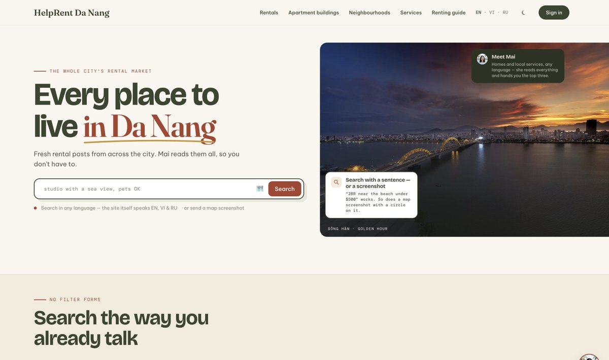 hackernoon's tweet photo. HelpRent Da Nang earned a 62.43 Proof of Usefulness score for organizing 808 live rentals across 657 buildings into a multilingual AI search platform.
#proofofusefulnesshackathon #hackernoonhackathon...Show more https://t.co/6aTKxrPOuo