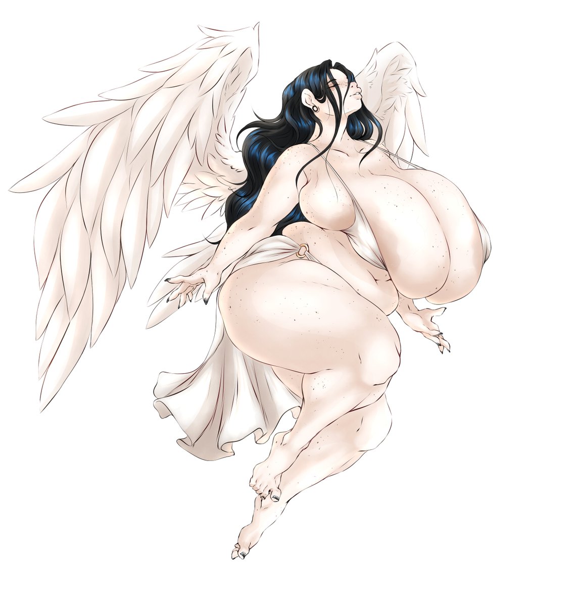 DullVivid's tweet photo. drew a thickass angel for @soulblender999 https://t.co/2gjREpSdln