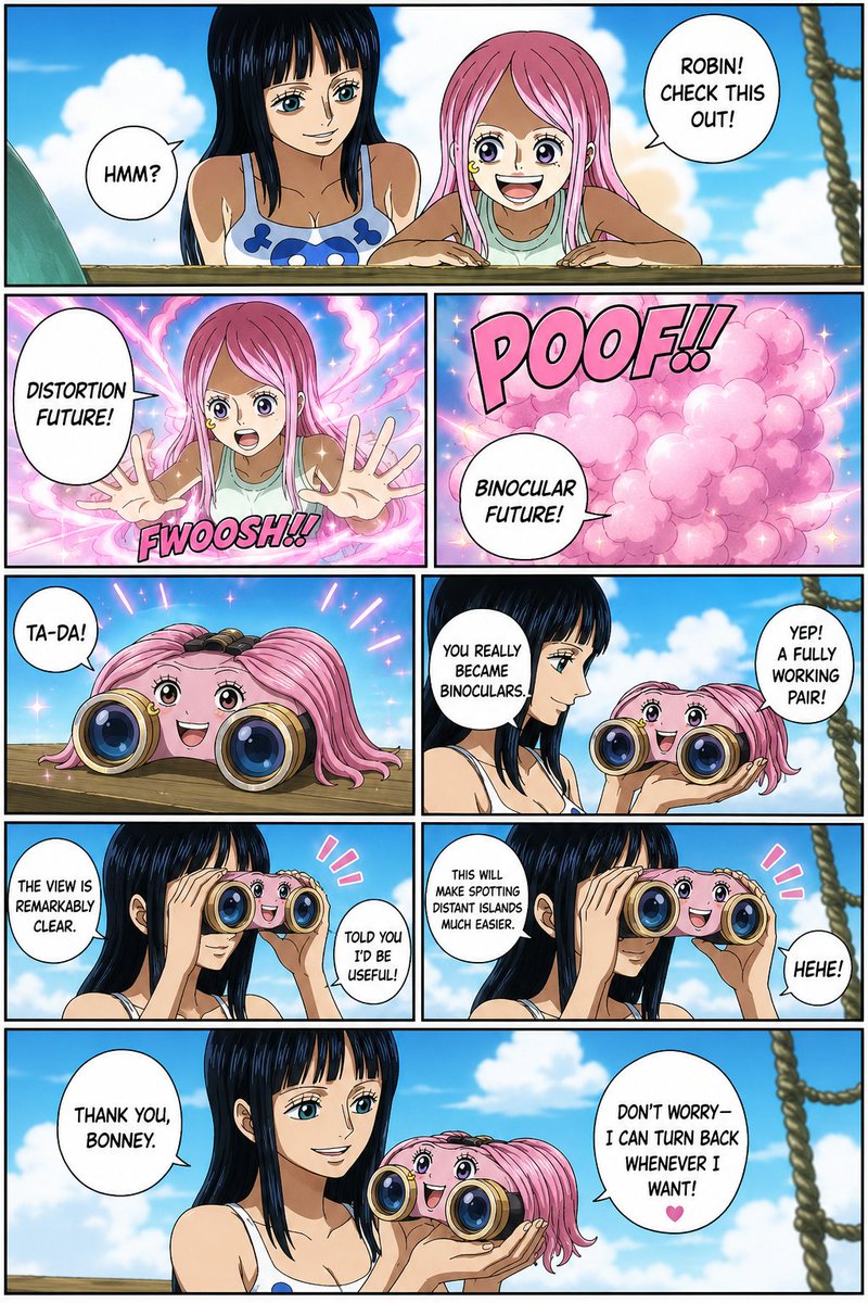 TFIntoRIP1's tweet photo. One Piece - Jewelry Bonney use Distortion Future into a Binocular https://t.co/XH0uxYWtre