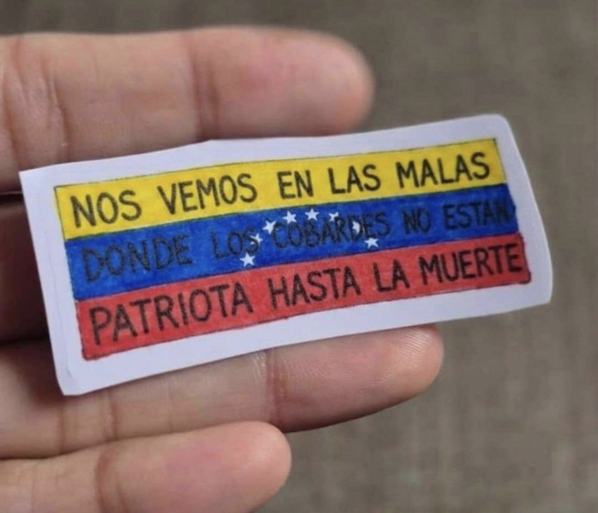 ANDR3Z77's tweet photo. NOS VEMOS EN LAS MALAS
DONDE LOS COBARDES NO ESTÁN 
PATRIOTA HASTA LA MUERTE

VIVA VENEZUELA 🇻🇪 
#9Ago https://t.co/TaRYGvN0tI
