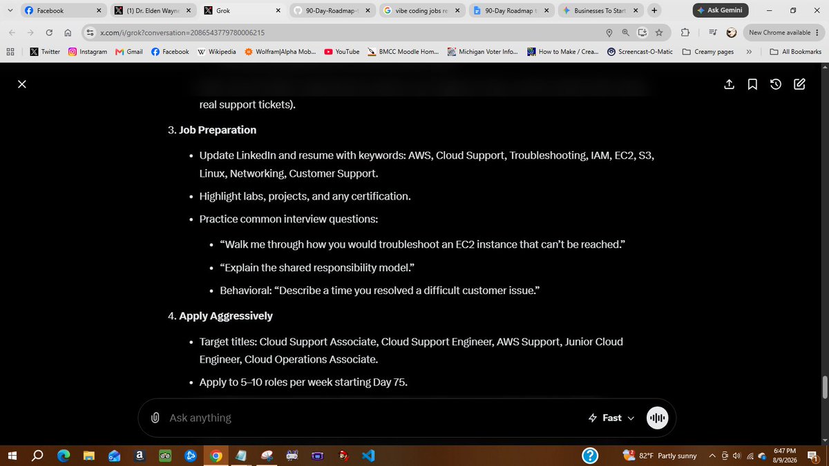 wayne_effect's tweet photo. This assumes 10–20 hours per week. It prioritizes AWS, hands-on practice, troubleshooting skills, and the soft skills that support roles demand. You can do this with little or no prior experience. https://t.co/rKv6QrCTPJ