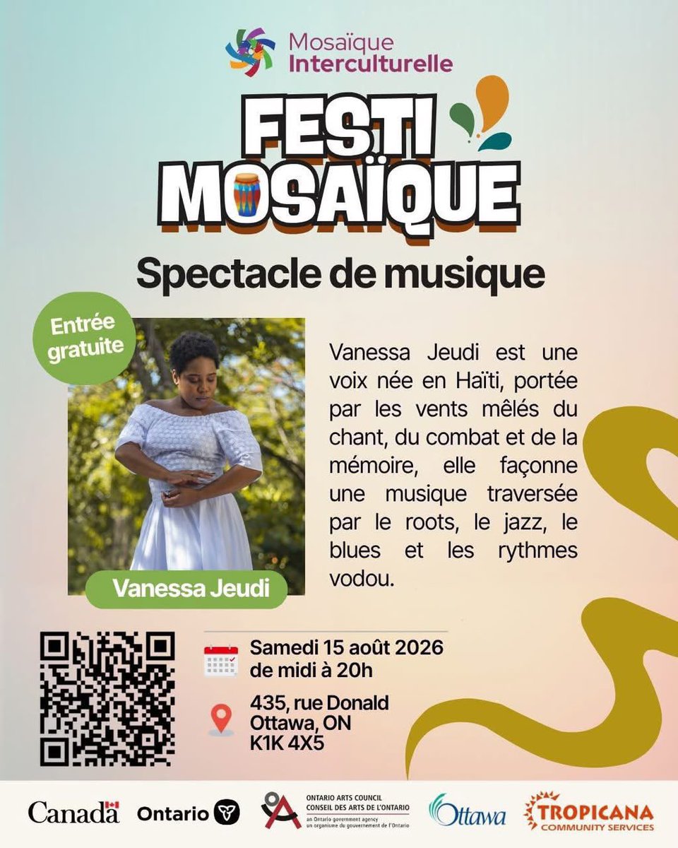 vanessajeudiht's tweet photo. Vin danse, Ottawa - Gatineau!!!

M ap tann ou 🏵️

#vanessajeudi #ottawabasedsinger #2026performance https://t.co/ChaxAANkaz