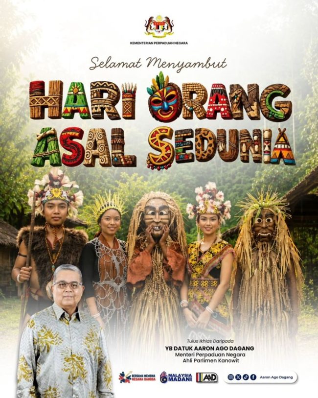 GerbangPost's tweet photo. Warisan Orang Asal sebahagian daripada khazanah dan identiti Malaysia – Aaron https://t.co/DLePdjhzAA #WarisanBudaya #OrangAsal #KekalkanWarisan #IdentitiMalaysia #HariOrangAsalSedunia https://t.co/pg2G5JSngB