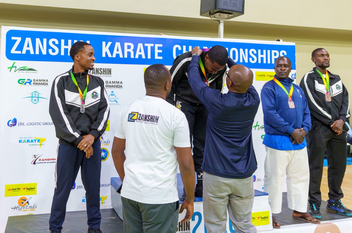 RwandaMoD's tweet photo. The Zanshin Karate Championship 2026, an international karate competition, was held this evening at Petit Stade in Kigali, with APR Karate emerging as the overall champion.

More than 600 athletes from Rwanda, Kenya, and Uganda participated in the competition. APR Karate team with 19 athletes delivered a strong performance, winning 8 gold, 5 silver, and 1 bronze medals in the senior category, along with 2 silver medals in the under-14 category.https://t.co/XkXCcofOES
===============
Amarushanwa mpuzamahanga ya Karate (Zanshin Karate Championship 2026), yabaye kuri uyu mugoroba kuri Petit Stade i Kigali, aho ikipe ya APR Karate yegukanye igikombe muri iri rushanwa.

Abakinnyi barenga 600 baturutse mu Rwanda, Kenya na Uganda ni bo bitabiriye aya marushanwa. Ikipe ya APR Karate yari ihagarariwe n’abakinnyi 19, yitwaye neza aho mu cyiciro cy’abakuru yatwaye imidari 8 ya zahabu, 5 ya feza n’umwe w’umuringa, mu gihe mu cyiciro cy’abatarengeje imyaka 14 yatwaye imidari 2 ya feza.
https://t.co/sius94lxL7