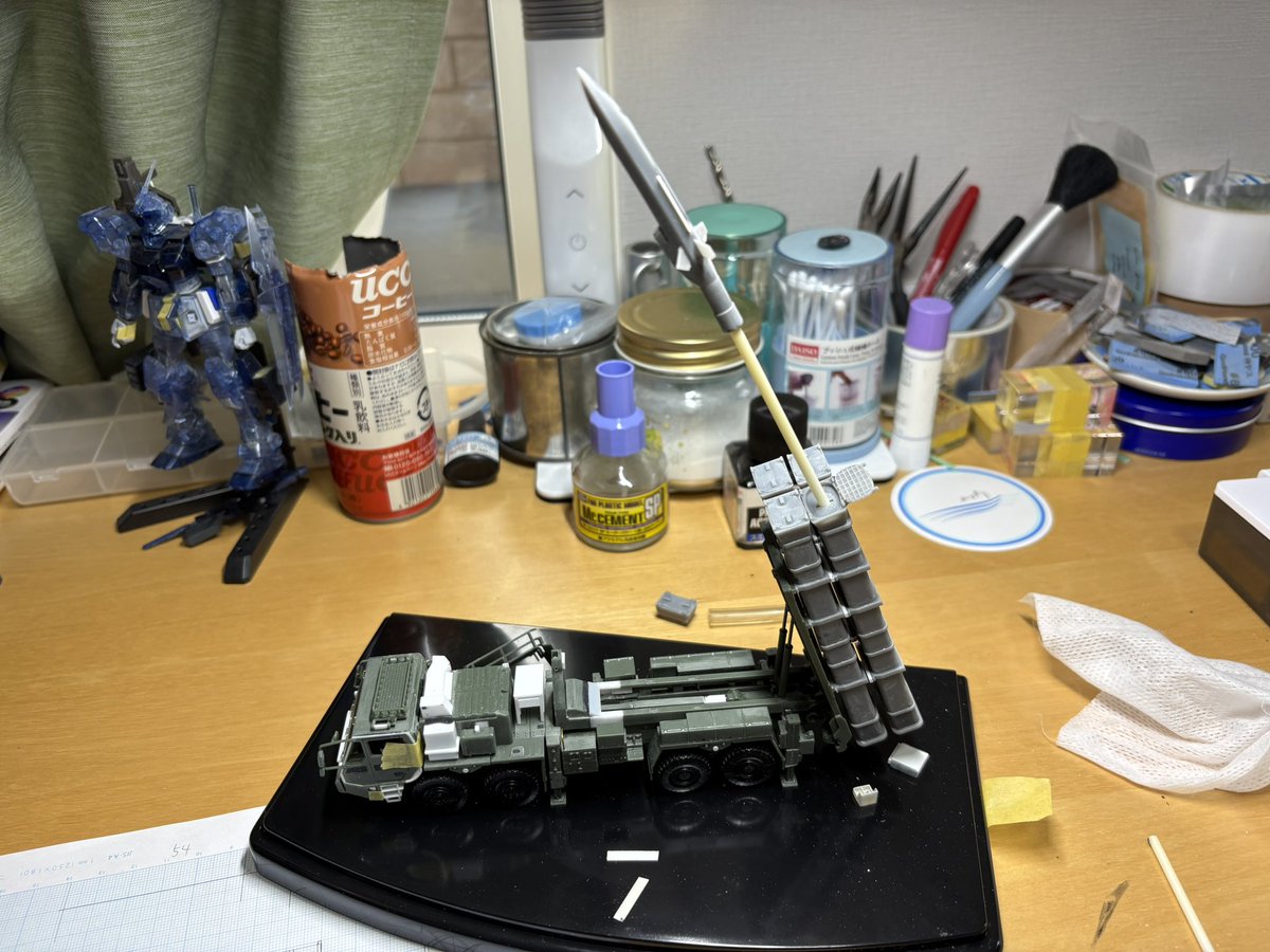 kokushi_0625's tweet photo. 無事に出力できました。
誘導弾本体とキャニスターの蓋が開いた状態も製作。付替えでキャニスター収納状態と発射状態を選択できるようにしました。
また、主翼はプラ板でこちらも収納と展開も選択式に
これにて部品は全て揃いましたかね?
#プラモデル
#アオシマ
#25SSM
#25式地対艦誘導弾
#陸上自衛隊 https://t.co/TwlSq3Yk8l
