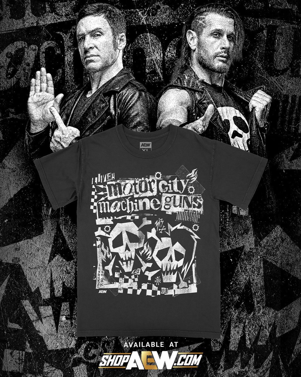 ShopAEW's tweet photo. The Motor City Machine Guns are All Elite! Grab their new t-shirt now on ShopAEW! 

🔗https://t.co/oMZDpZWHII https://t.co/uJYlexXDWT