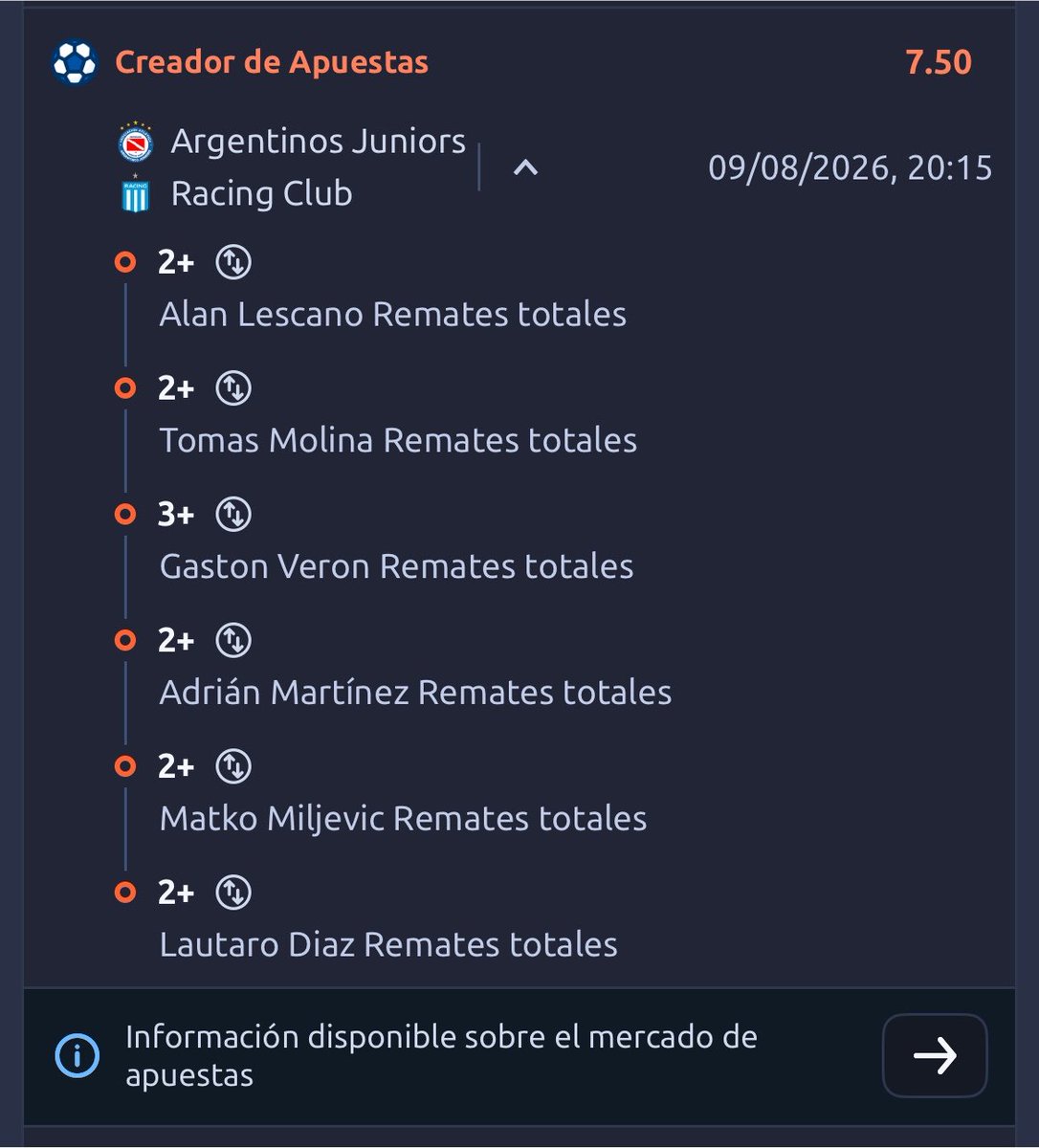 Ludoleo12's tweet photo. RACING RACING RACING betano mejores cuotas ahi subo 2 mas de remates al arco🍀🤞 https://t.co/cMhWB9fM6t