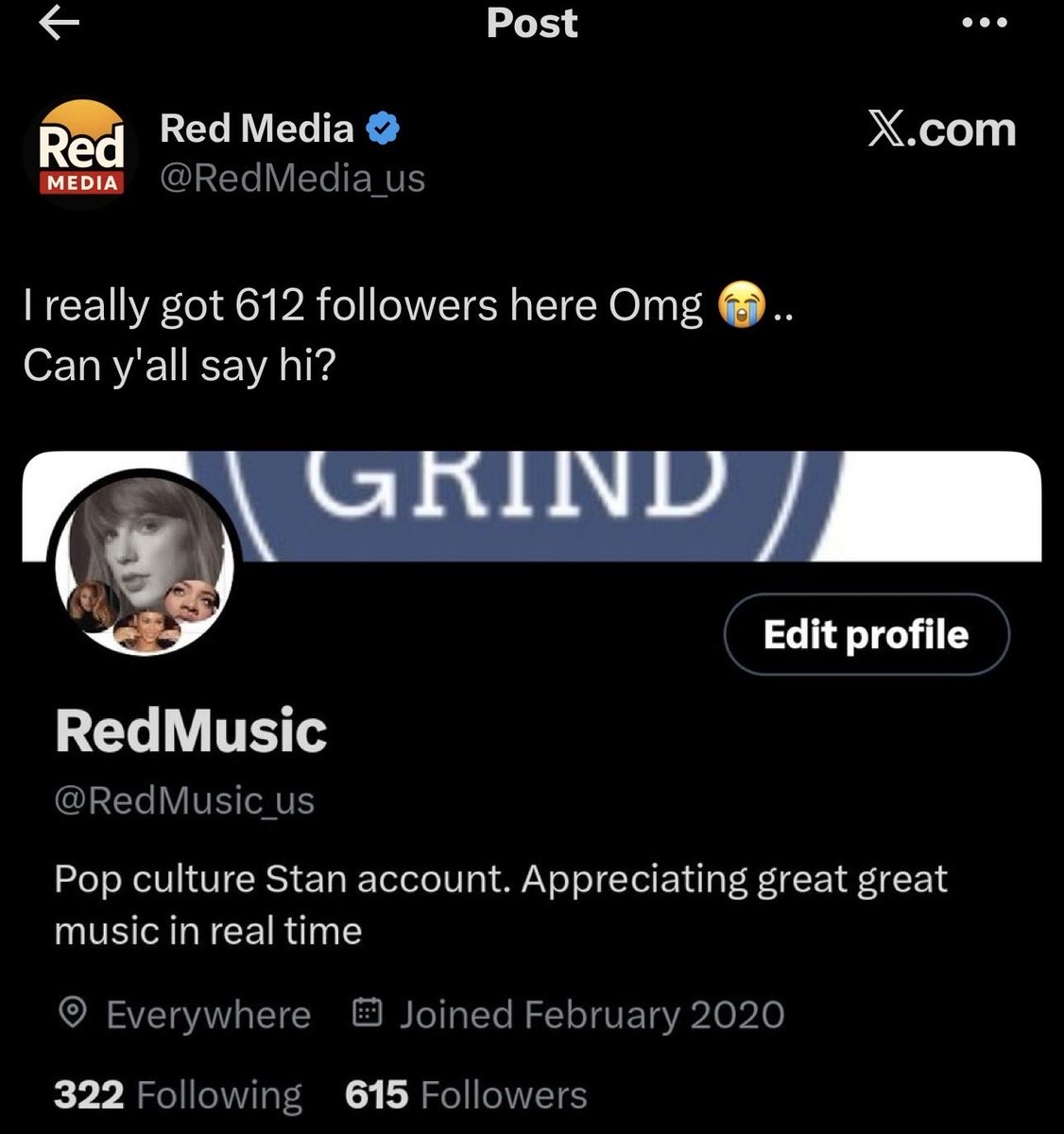 SNS_Anon's tweet photo. Oh, guys, not only did he not have 40K followers, he didn’t even have 2K.

Do you guys want to know how many followers the account had in 2024?

615.

Meaning that in 2021, the year he claims the account was sold, it had fewer than 615 followers. That’s why he didn’t want to say how many followers the account had when he supposedly sold it, because the numbers wouldn’t have made any sense lol.

Also, notice the handle. It confirms the one we found during the investigation.

Pack it up. It’s over.